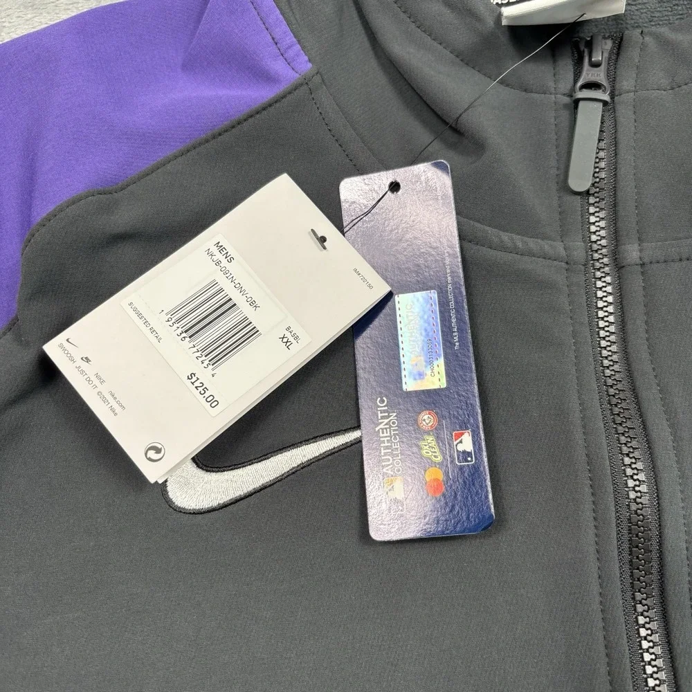 Colorado Rockies Nike Authentic Collection Performance Raglan Full-Zip XXL NWT